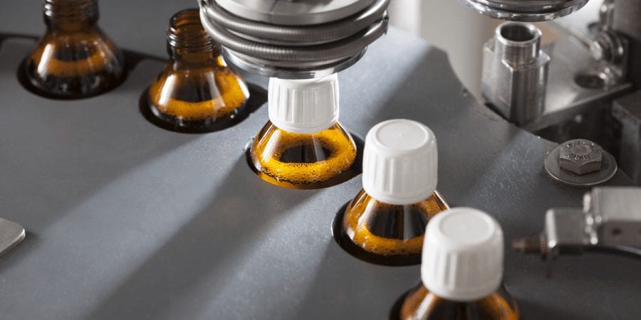 Biosimilars Council - Bottles in Automated Processing Facility